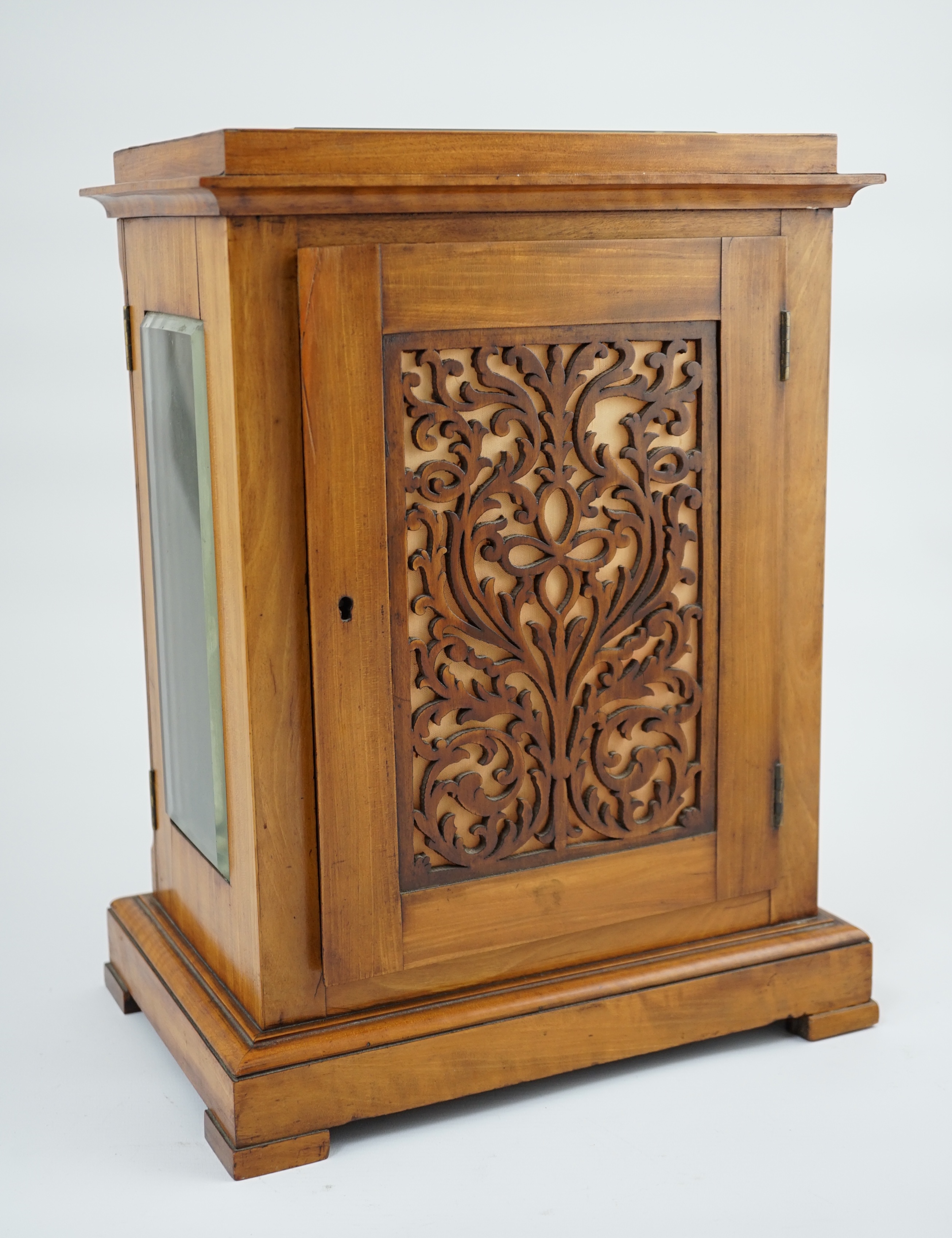 Payne, 163 New Bond Street, London. A Victorian satinwood cased eight day bracket clock